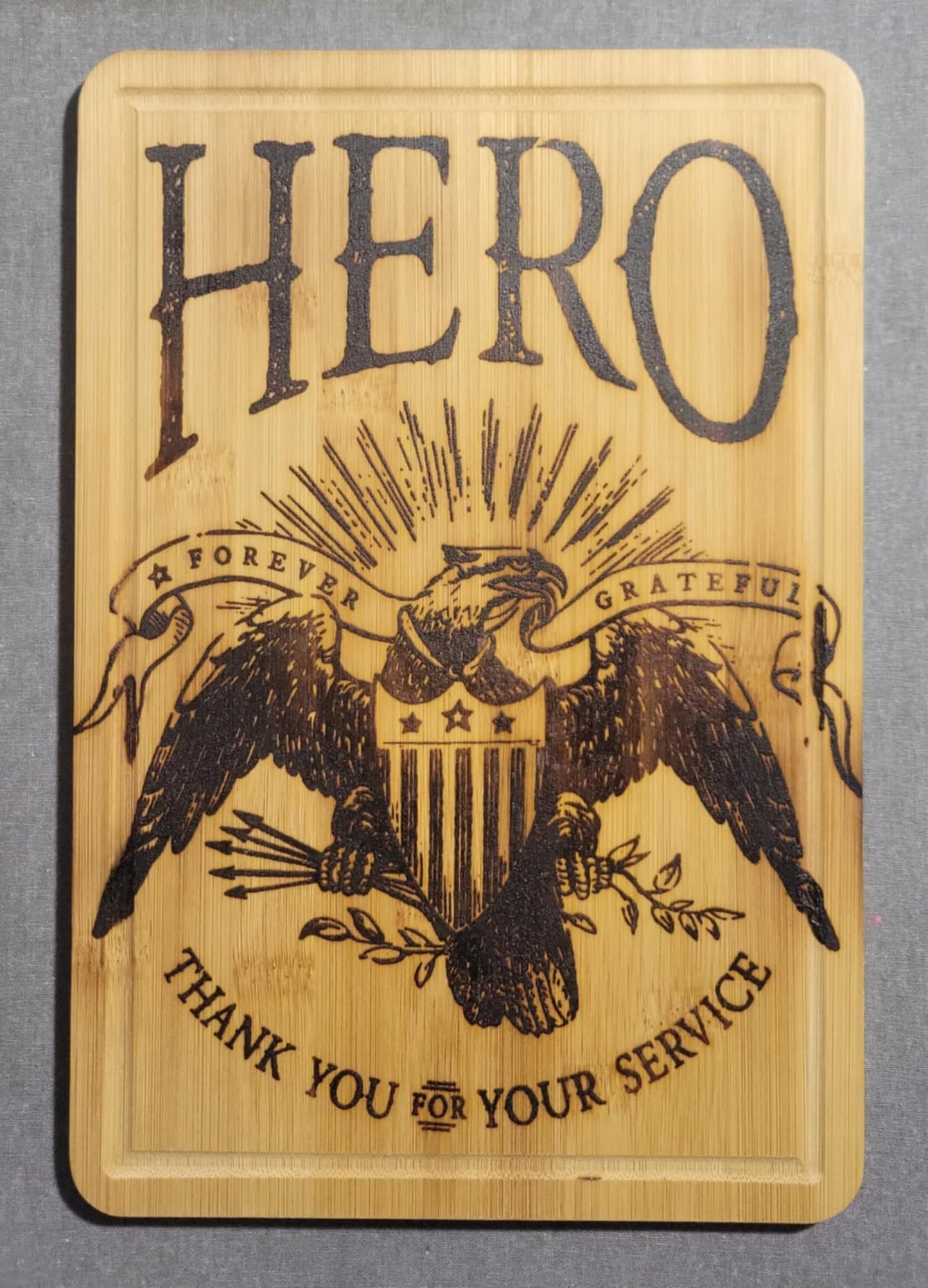 Wood-Burned Cutting Board - HERO