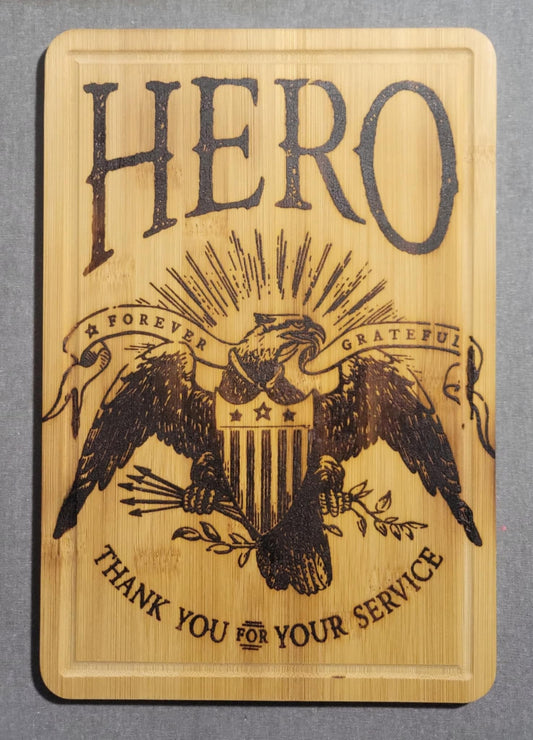 Wood-Burned Cutting Board - HERO