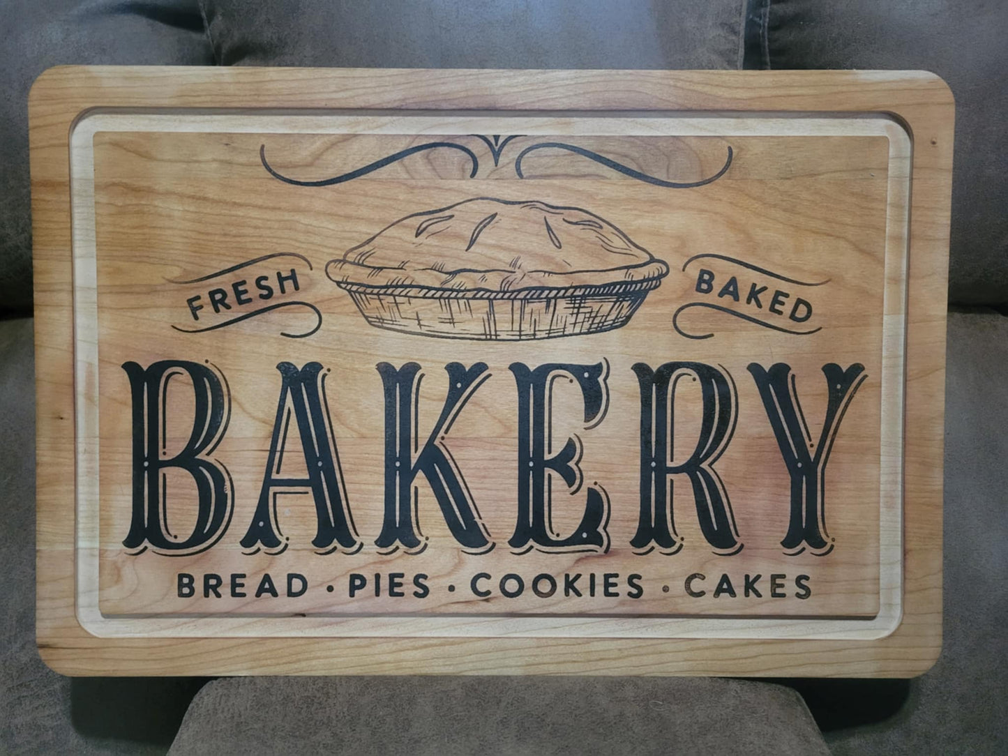 Wood-Burned Cutting Board - BAKERY